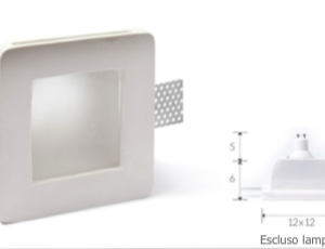 faretto in gesso alfa